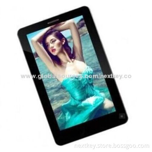 MTK8389 Quad-core 3G GSM Tablet PC, 7-inch, ARM Cortex A7 1.2GHz, 1,024 x 600P HD, 8GB Flash Memory
